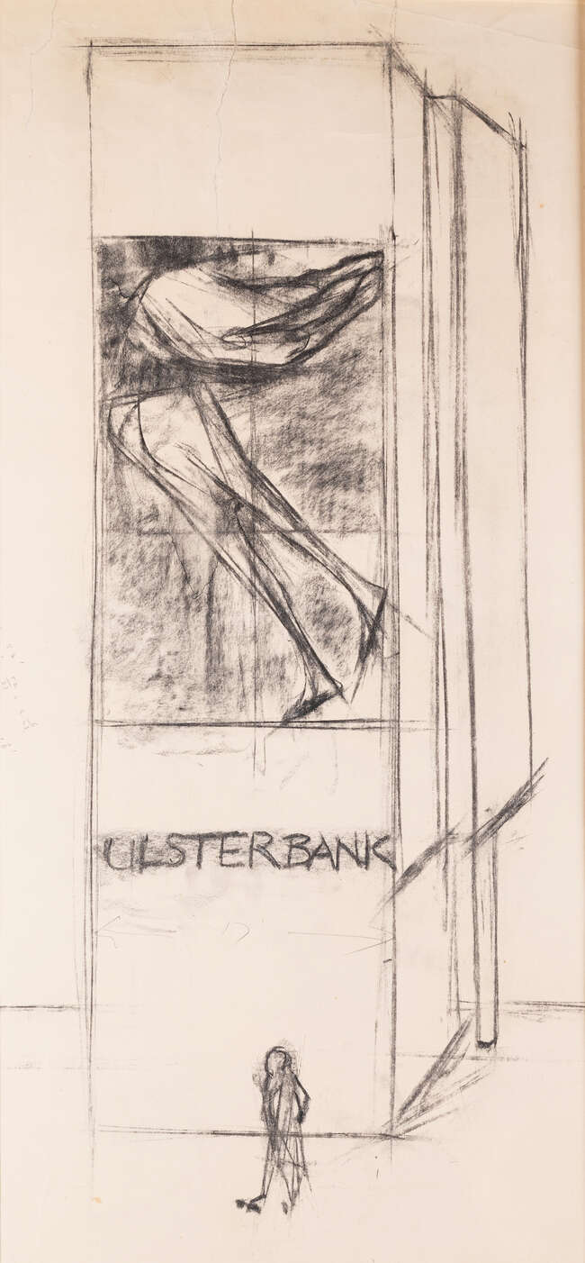 
	
		Dame Elisabeth Frink RA, 
		British 1930-1998- 
		 
		Design for the Ulster Bank...