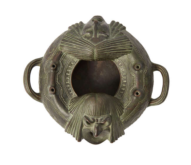 
	
		Gustav Gurschner (1873-1971), a bronze censer 
		c.1925, signed Gurschner Depose
		