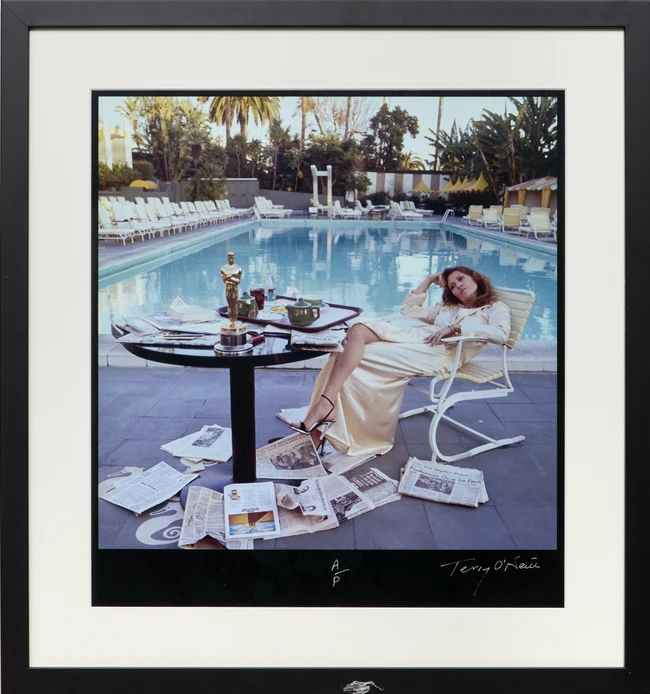 Terry O'Neill CBE, British 1938-2019, Faye Dunaway, 'Oscar', 1977; R-print (reversal print) with...