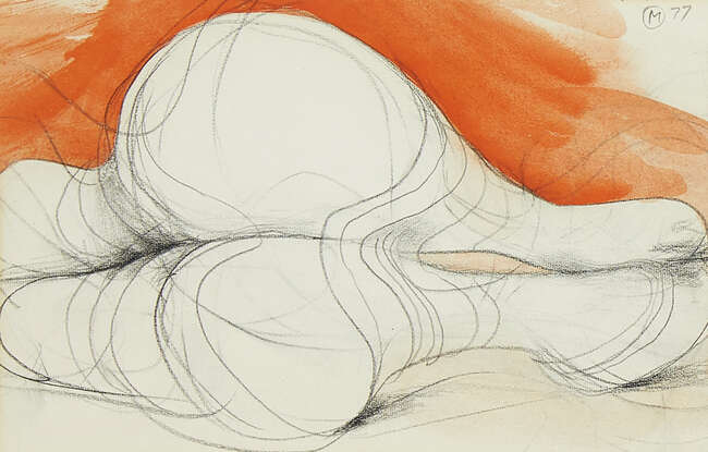 
	
		Bernard Meadows, 
		British 1915-2005- 
		 
		Drawing for Sculpture II, 1977; 
		 
		