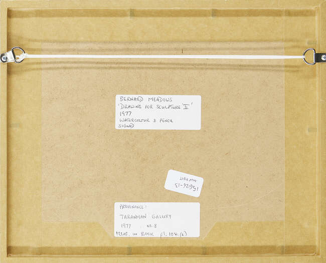 
	
		Bernard Meadows, 
		British 1915-2005- 
		 
		Drawing for Sculpture II, 1977; 
		 
		