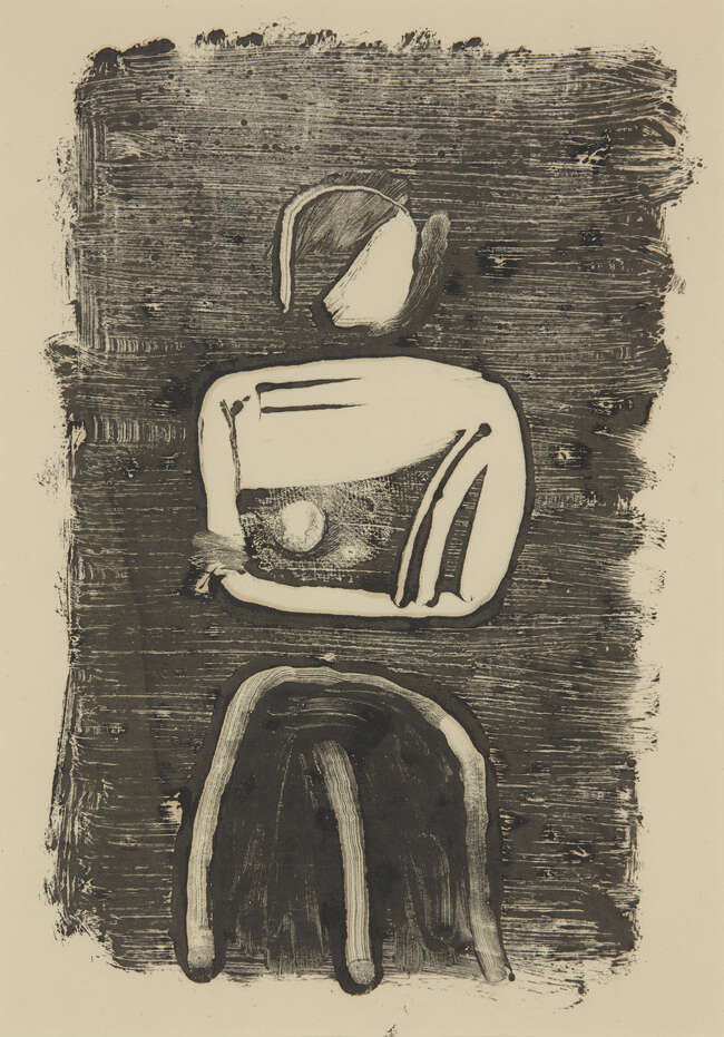 
	
		Kenneth Rowntree,
		British 1915-1997-
		 
		Girl in Three Parts, c.1960s;
		 
		