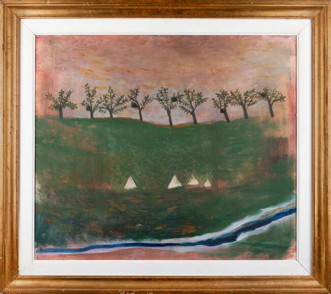 
	
		Mary Newcomb, 
		British, 1922 - 2008 - 
		 
		Trees with Mistletoe, Brittany, 1970;...