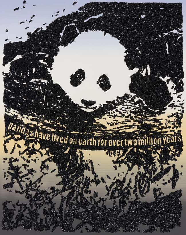 
	
		Rob Pruitt,
		American b.1964-
		 
		Giant Pandas Spend About 12 Hours a Day Eating...