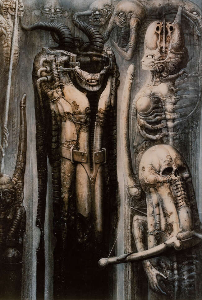 
	
		H.R. Giger, 
		Swiss 1940-2014- 
		 
		Four works; 
		 
		four offset lithographic...