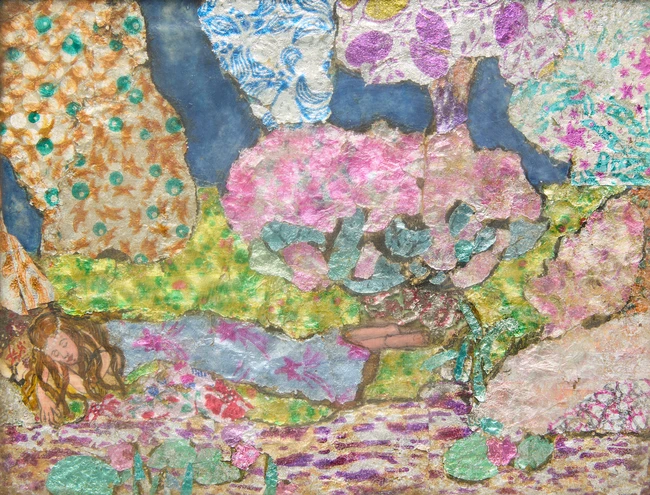 Amy Gibbs, British 20th century - Two works including 'For she was asleep (illustration for a...