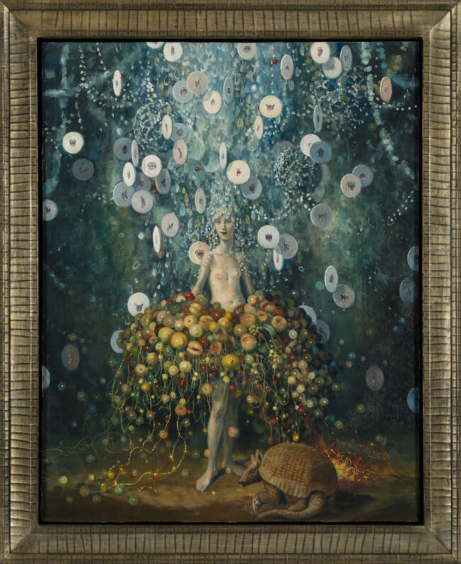 
	
		Julie Heffernan, 
		American b.1956- 
		 
		Study for Self-Portrait in Need of...