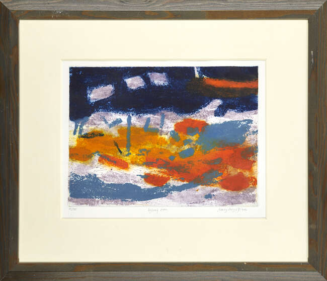 
	
		Mary Lloyd Jones, 
		Welsh, b.1934- 
		 
		Hydref, 2000; 
		 
		 
		etching with...