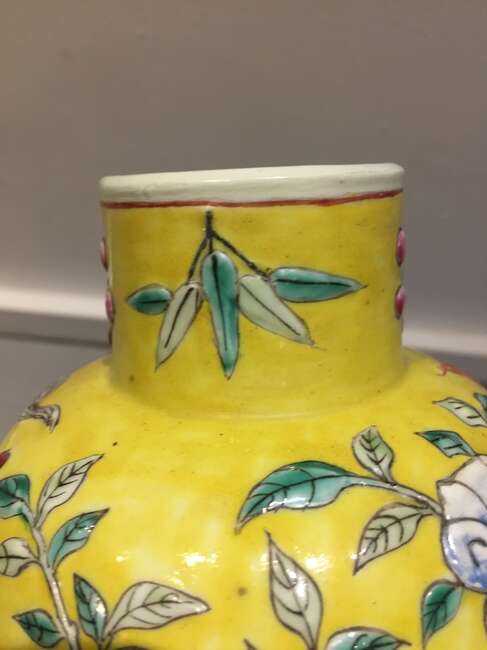 
	
		A Chinese porcelain &#39;precious objects&#39; baluster vase, early 20th century, painted in...