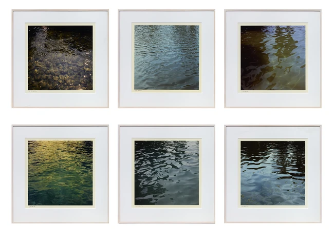 Jan Dibbets, Dutch b.1941- Six prints from the Water Series, 2001; six chromogenic prints on Ilfo...
