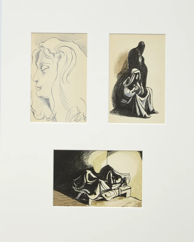Michael Ayrton, British 1921-1975, Fifteen prints from Poems of Death, 1945; fifteen lithographs...