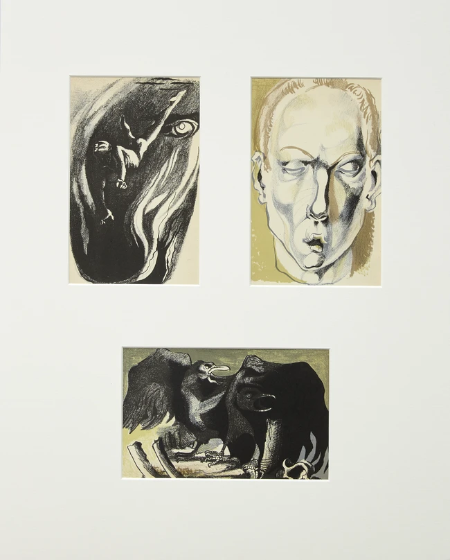 Michael Ayrton, British 1921-1975, Fifteen prints from Poems of Death, 1945; fifteen lithographs...