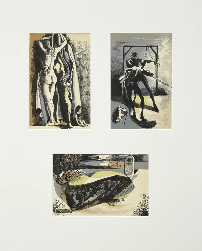 Michael Ayrton, British 1921-1975, Fifteen prints from Poems of Death, 1945; fifteen lithographs...