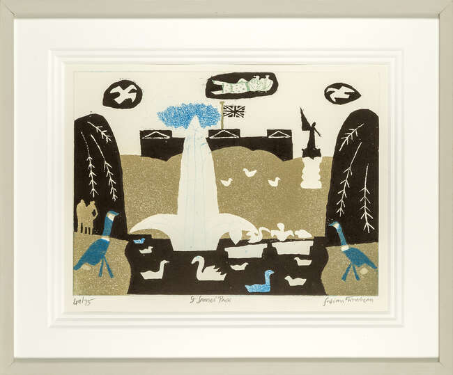 
	
		Julian Trevelyan RA, 
		British 1910-1988- 
		 
		St James's Park, 1969; 
		 
		