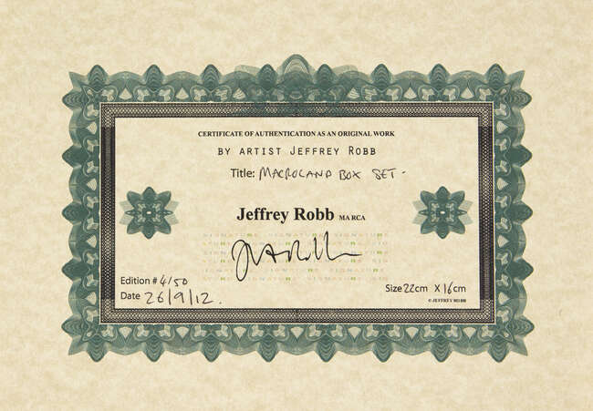 
	
		Jeffrey Robb,
		British b.1965-
		 
		Macroland Box Set, 2012;
		 
		the complete set...