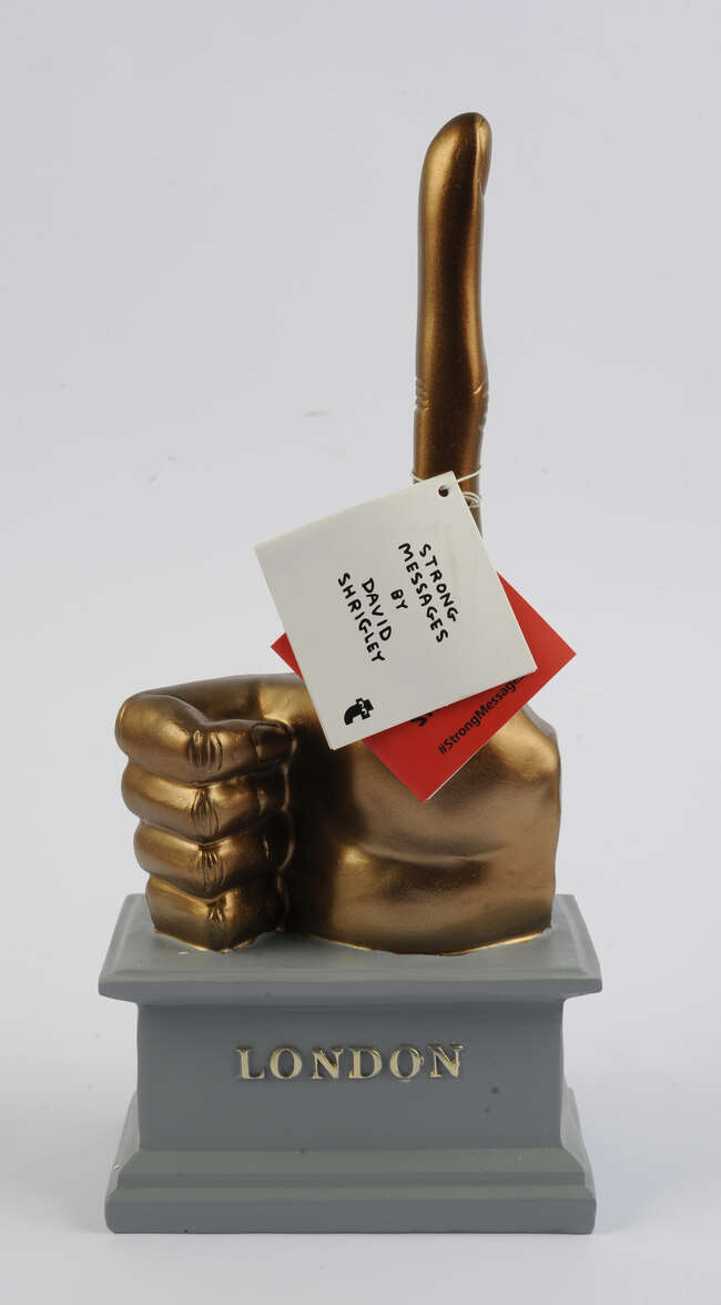 
	
		David Shrigley,
		British b.1968- 
		 
		Really Good, 2016;
		 
		polystone multiple,...