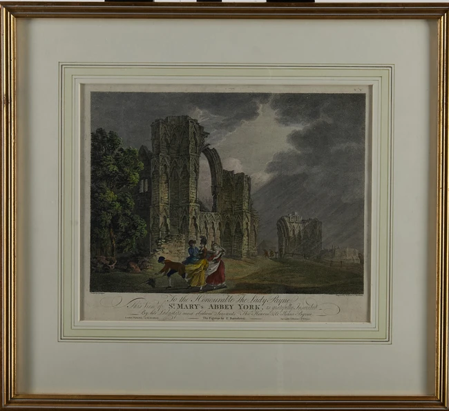 After Thomas Hearne, British 1744-1817- 
St Mary's Abbey, York, and Fountains Abbey; together...