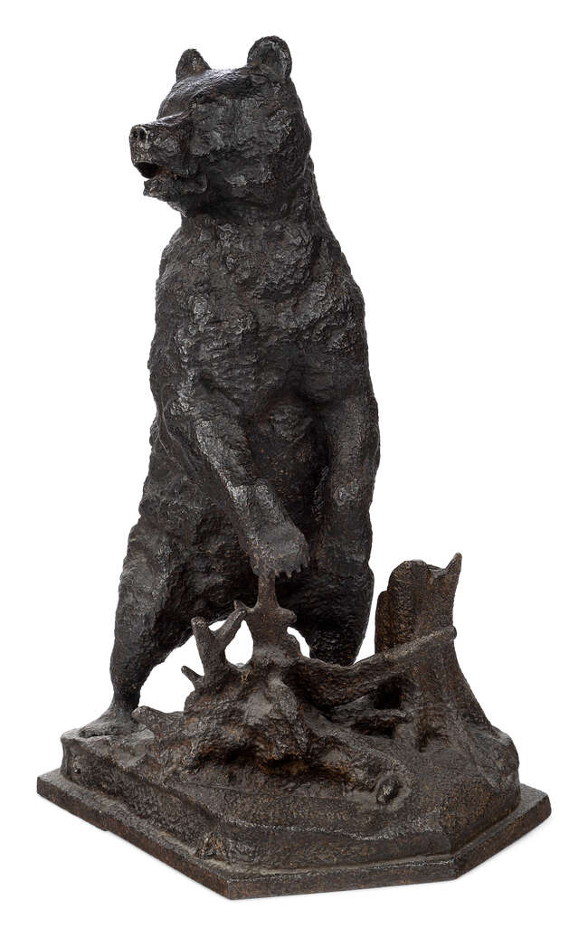 
	
		After Eugene Lanceray, Russian, 1875-1946, mid-20th century, a cast iron model of a...