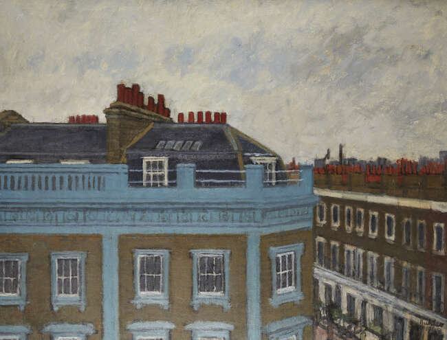 
	
		Robert Buhler RA,
		British 1916-1989-
		 
		Pimlico, Alderney Street;
		 
		oil...