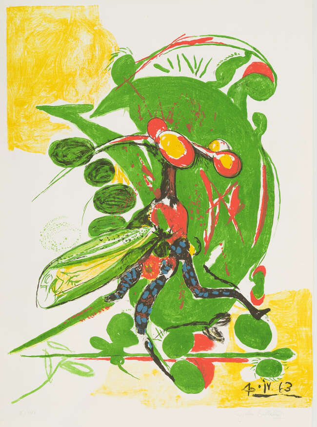 
	
		Graham Sutherland OM,
		British 1903-1980-
		 
		Insect no. 9 [Tassi 69], 1963;
		 
		