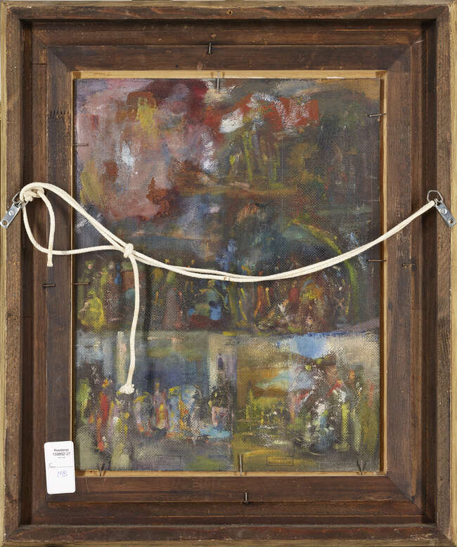 
	
		Alfred Buchta, 
		Austrian 1880-1952 - 
		 
		Maskenball; 
		 
		oil on board,...