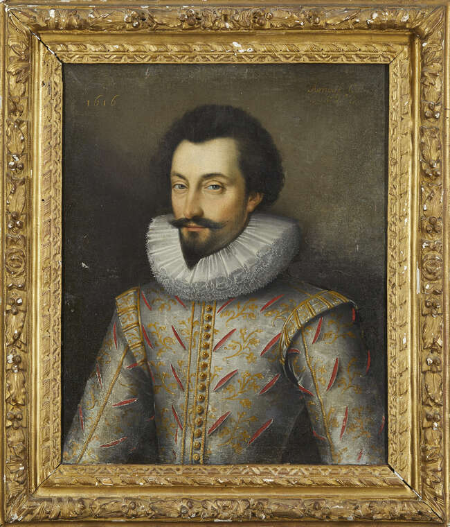 
	
		French School, 
		 
		early/mid 17th century- 
		 
		Portrait of a gentleman,...