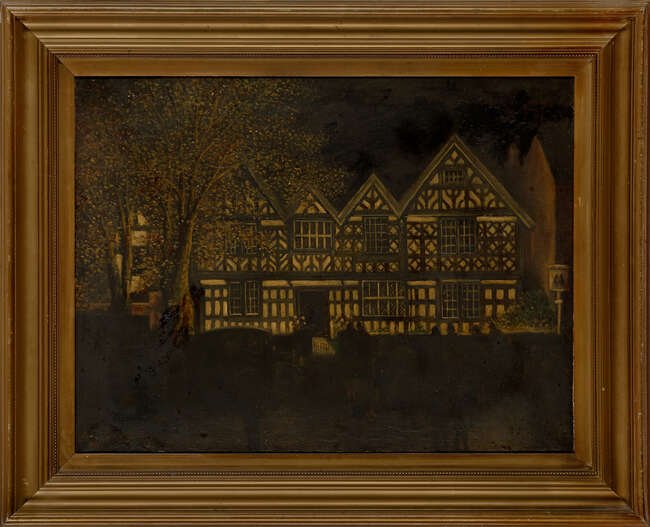 
	
		Herbert St. John Jones, 
		British 1872-1939 - 
		 
		The Illumination of Churche's...