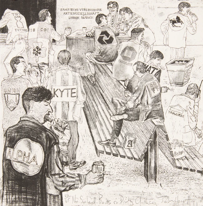 To Be Sold with No Reserve: John Hewitt, British b.1955- No Soiled Boots or Dirty Clothing,...