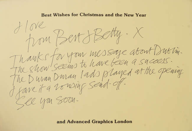 
	
		Albert Irvin OBE RA, 
		British 1922-2015- 
		 
		Abstract composition, Christmas...