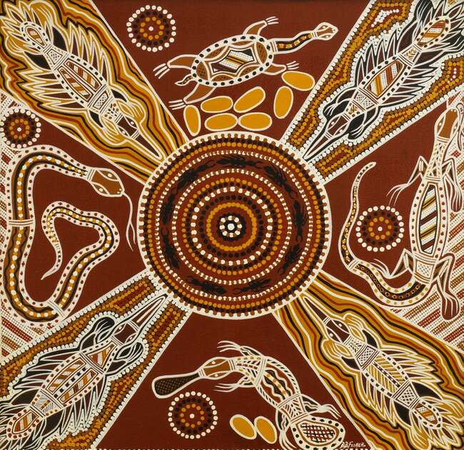 
	
		Dennis B Fisher, Australian Aboriginal School, late 20th/early 21st century- "The...