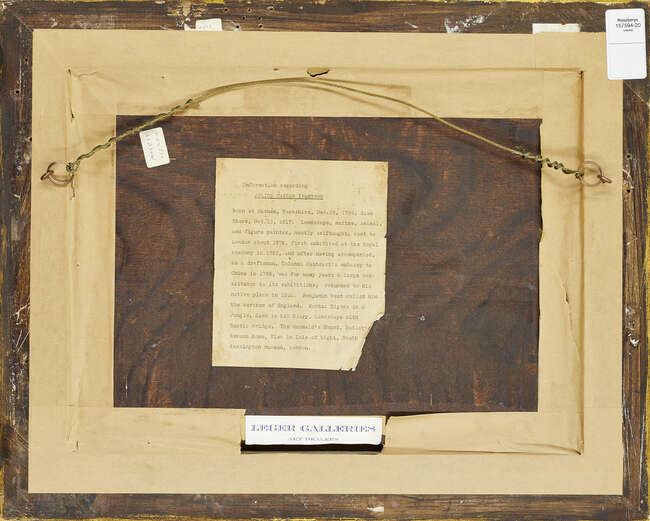 
	
		Julius Caesar Ibbetson, 
		 
		British 1759-1817- 
		 
		A wayside conversation in...