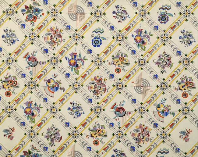 
	
		Clarence Blackburn (1914-1984) Attributed, design for wallpaper
		20th Century
		