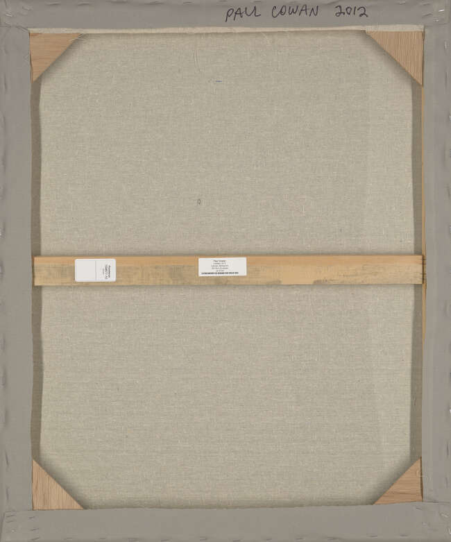 Paul Cowan, 
American b.1985- 
Untitled, 2012; 
printed fabric and fishing lure, signed and dated on...