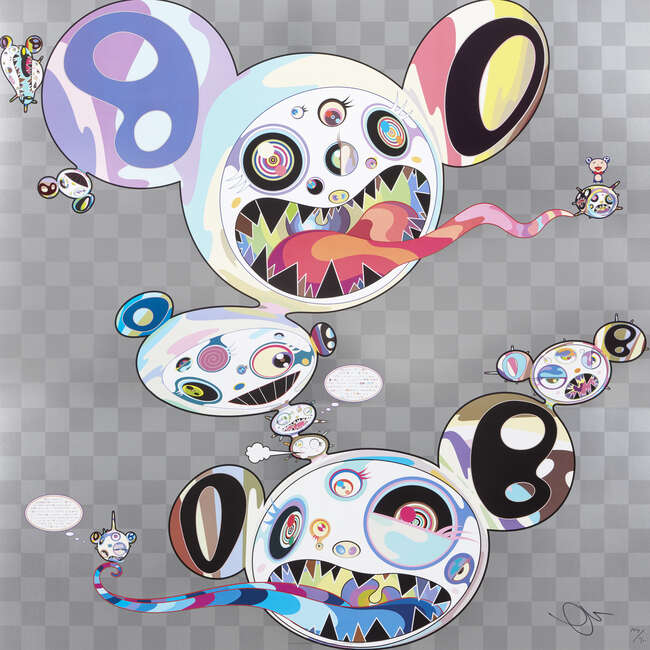 
	
		Takashi Murakami,
		Japanese b.1962-
		 
		Parallel Universe, 2014;
		 
		offset...