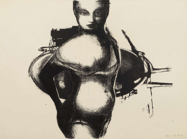 
	
		RTO Reg Butler, 
		British 1913-1981- 
		 
		Italian Girl, 1968; 
		 
		lithograph on...