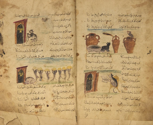 Amir Khushro : the Tale of Four Derwishes (Qissa Chahar Dervish), and a copy of the 14th-century...