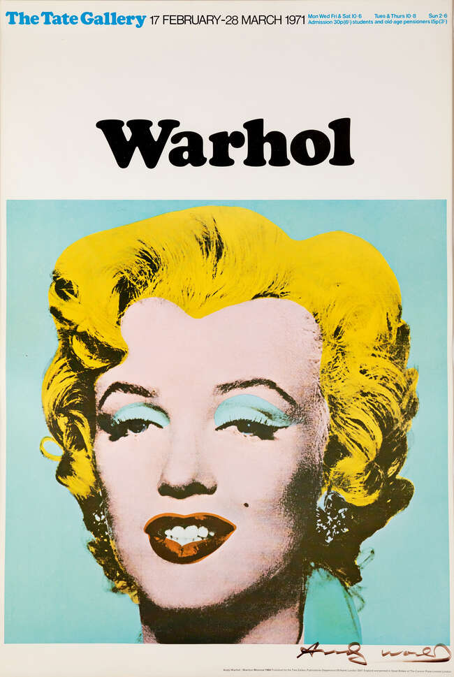 Andy Warhol, 
American 1928-1987
 
Marilyn, The Tate Gallery Poster, 1971; 
 
offset lithographic...