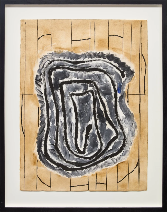 Trevor Bell, British 1930-2017 - Untitled, 1988; gouache, charcoal and acrylic on paper, signed...