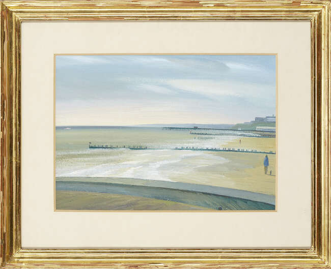 
	
		John Reay, 
		British 1947-2011 - 
		 
		Coastal Scene, Lowerstoft; 
		 
		oil on...