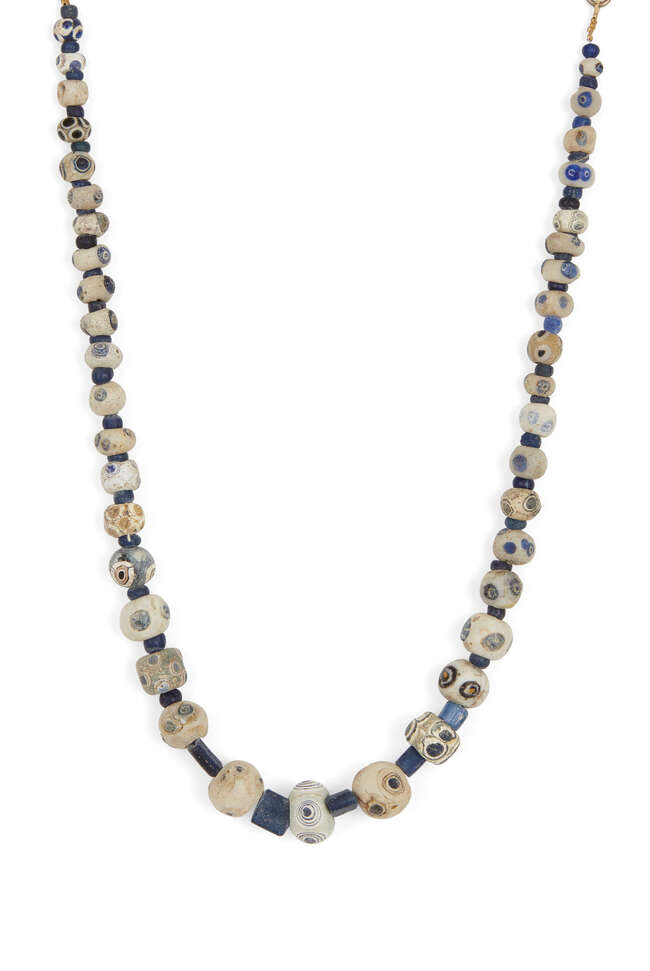 
	
		Two Eastern Mediterranean 'eye' bead necklaces
		Circa 5th-3rd Century B.C. and Later