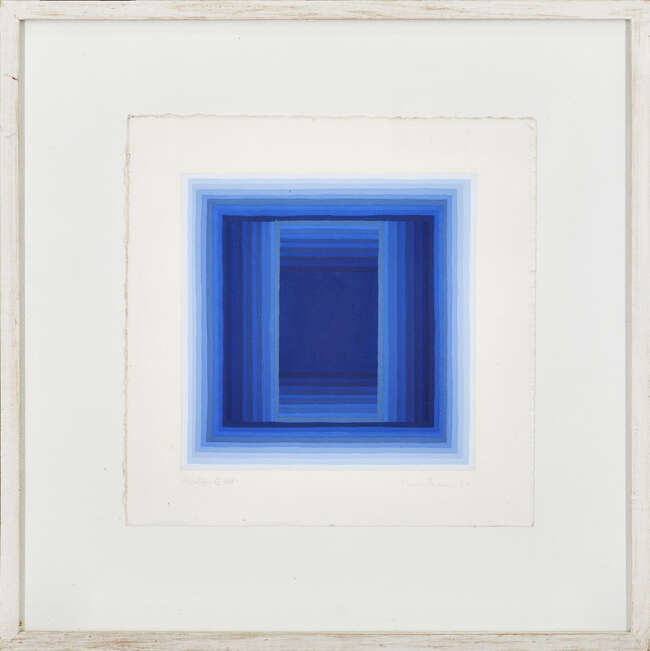 
	
		Paul Feiler, 
		British 1918-2013 - 
		 
		Aduton GXXXI, 1980; 
		 
		gouache on...