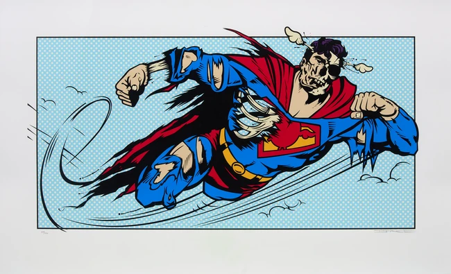 D*Face (Dean Stockton), British b.1978- No More Heroes, 2010; screenprint in colours on wove, 