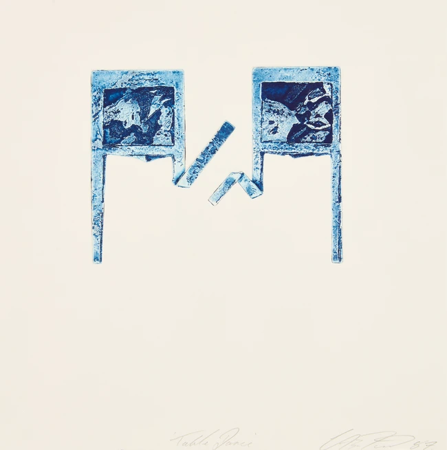 To Be Sold with No Reserve: Clive Burton, British b.1947- Ysabel's Table Dance, 1987; etching in...