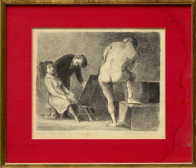Edward Ardizzone, British 1900-1979, The Drawing Lesson, 1935; lithograph on wove, signed,...