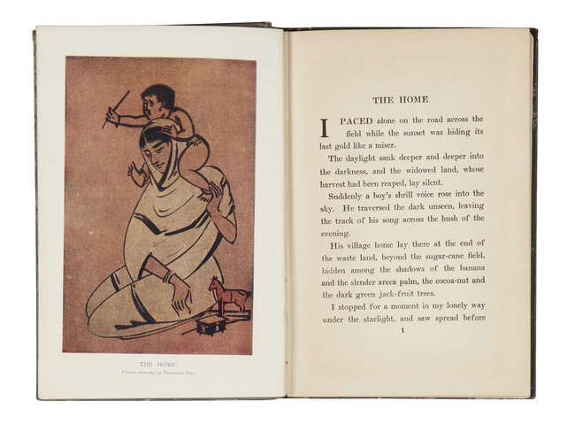 
	
		A signed copy of Rabindranath Tagore, The Crescent Moon: Child-Poems (Translated from the...