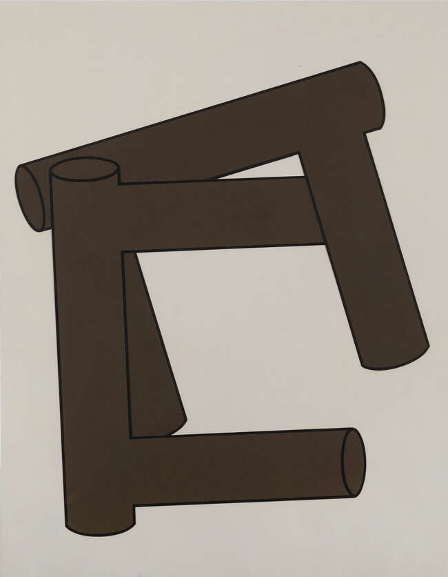 
	
		William Tucker RA,
		British b.1935-
		 
		B.Blue and C.Brown, 1969;
		 
		