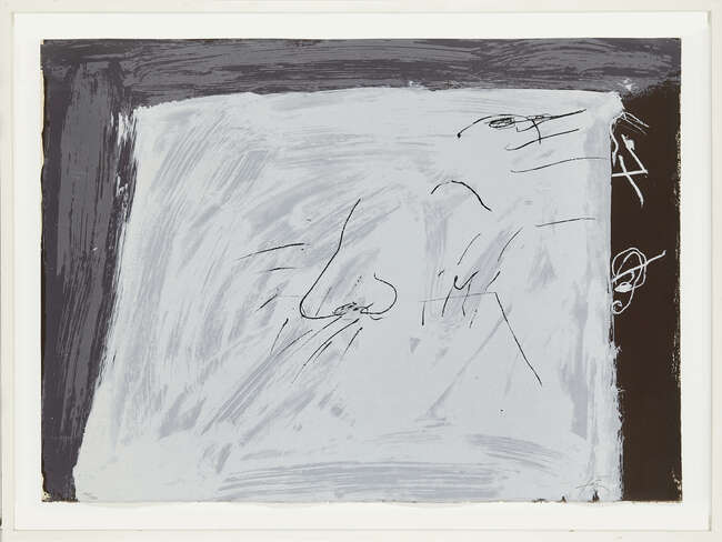 
	
		Antoni Tàpies, 
		Spanish 1923-2012-
		 
		Untitled (Plate 5), 1974;
		 
		lithograph...
