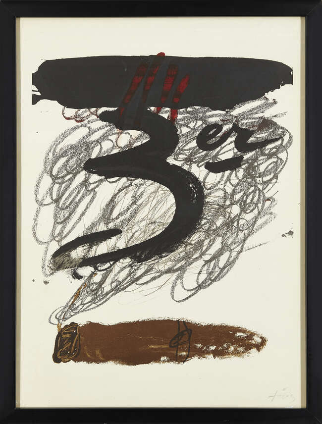 
	
		Antoni Tàpies, 
		Spanish 1923-2012-
		 
		Festival Internacional de Cadaqués...