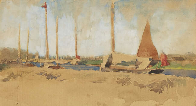 
	
		Maxwell Balfour,
		British 1874-1914-
		 
		Beccles, Suffolk;
		 
		watercolour on...