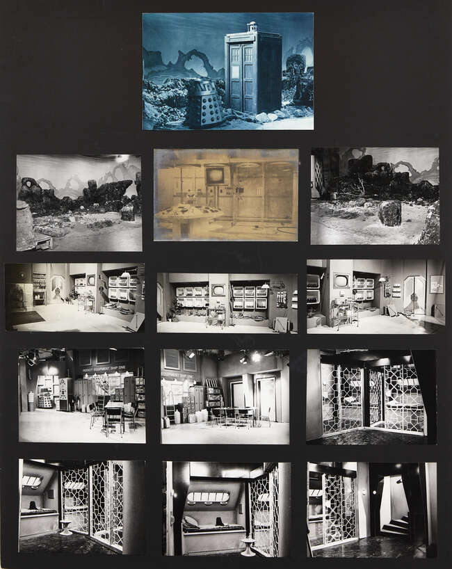 
	
		Derek Dodd, British, 1937-2018 a collection of photographs and copies of plans for the Dr...